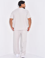 Azurro Pleated Trousers & T-Shirt