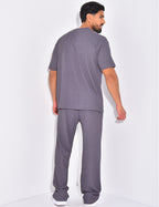 Azurro Pleated Trousers & T-Shirt